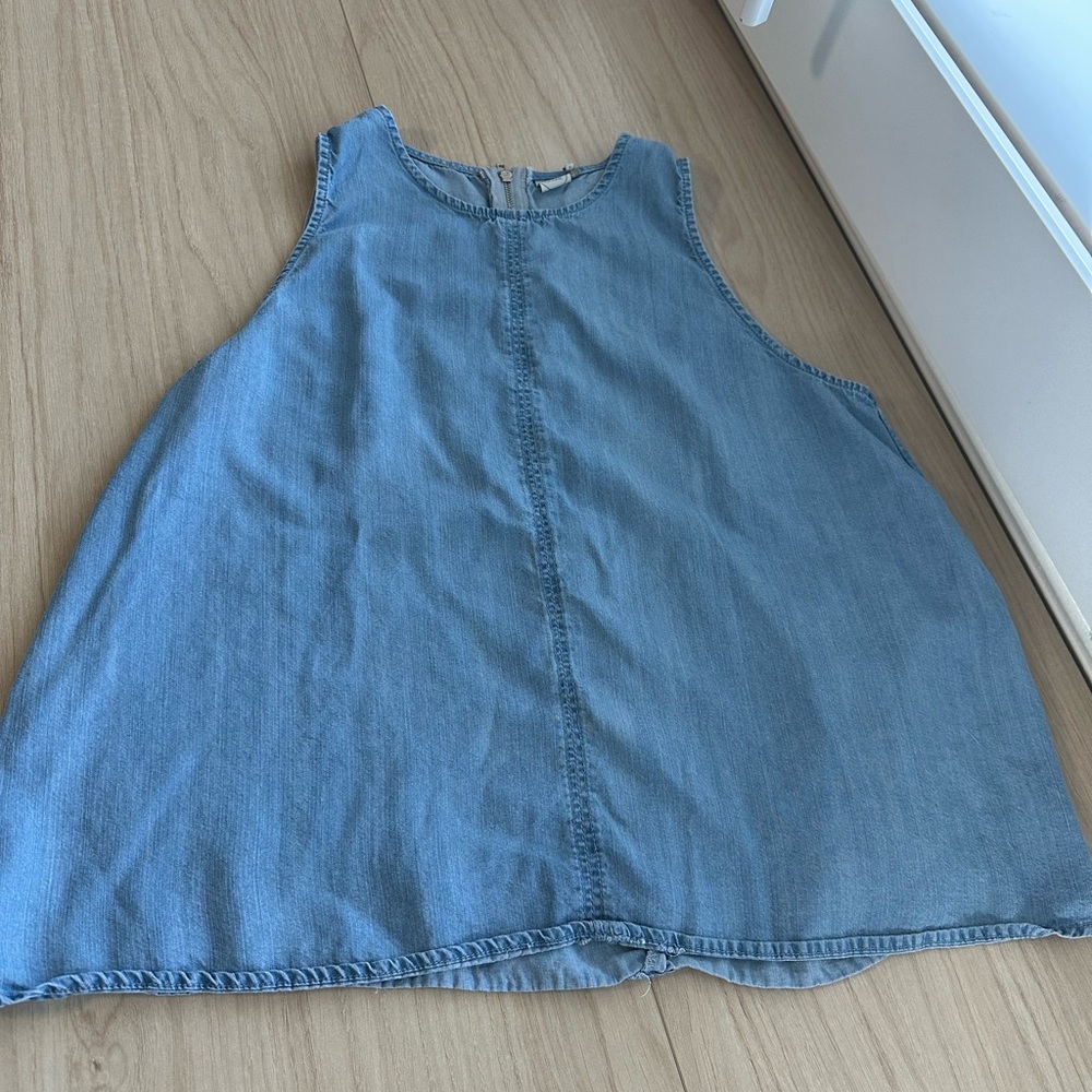 Paper Crane Denim Blue Tank Top